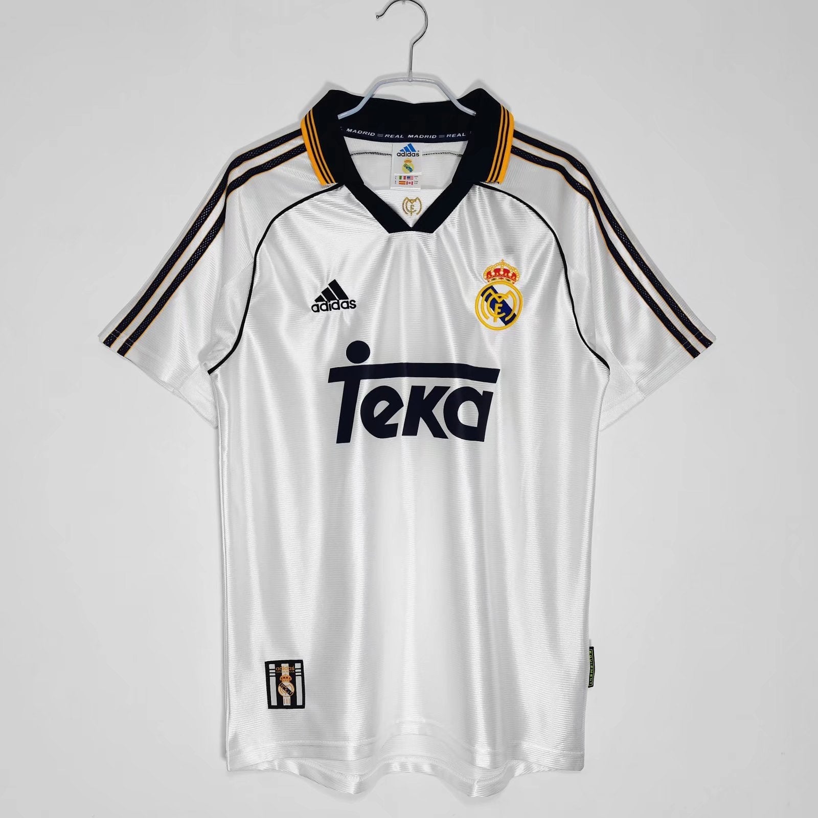 Real Madrid Half Sleeves 1998/00 home Retro jersey