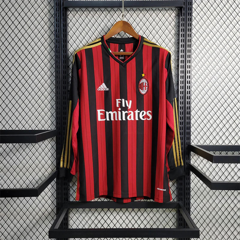 Ac Milan 2013/14 Home Kit Full Sleeves