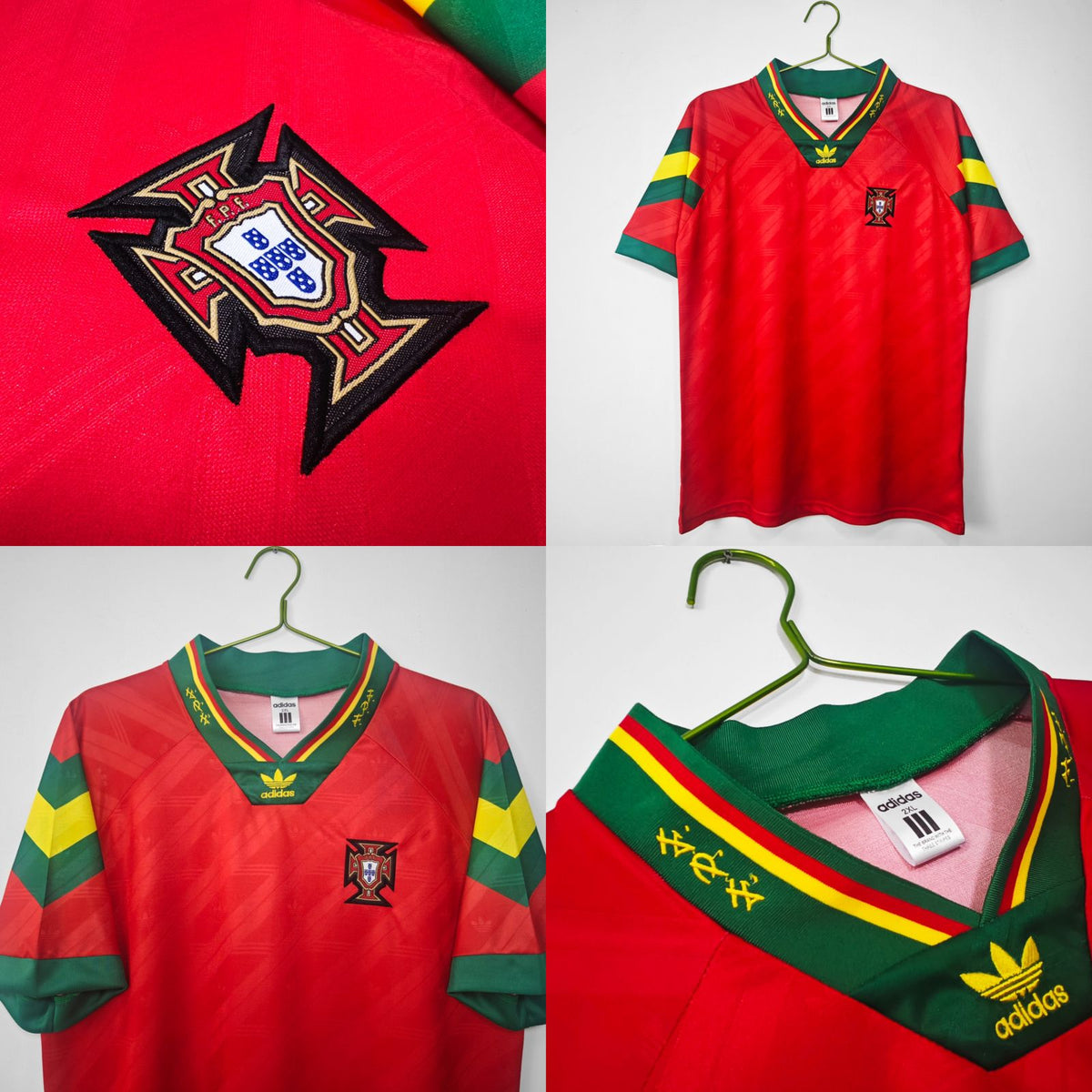 Portugal Home Half Sleeves Retro 1992-94