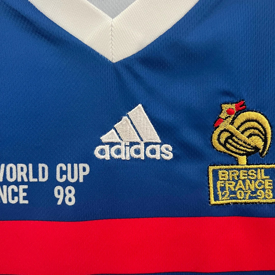 France home 1998 Final Edition Retro Half Sleeves